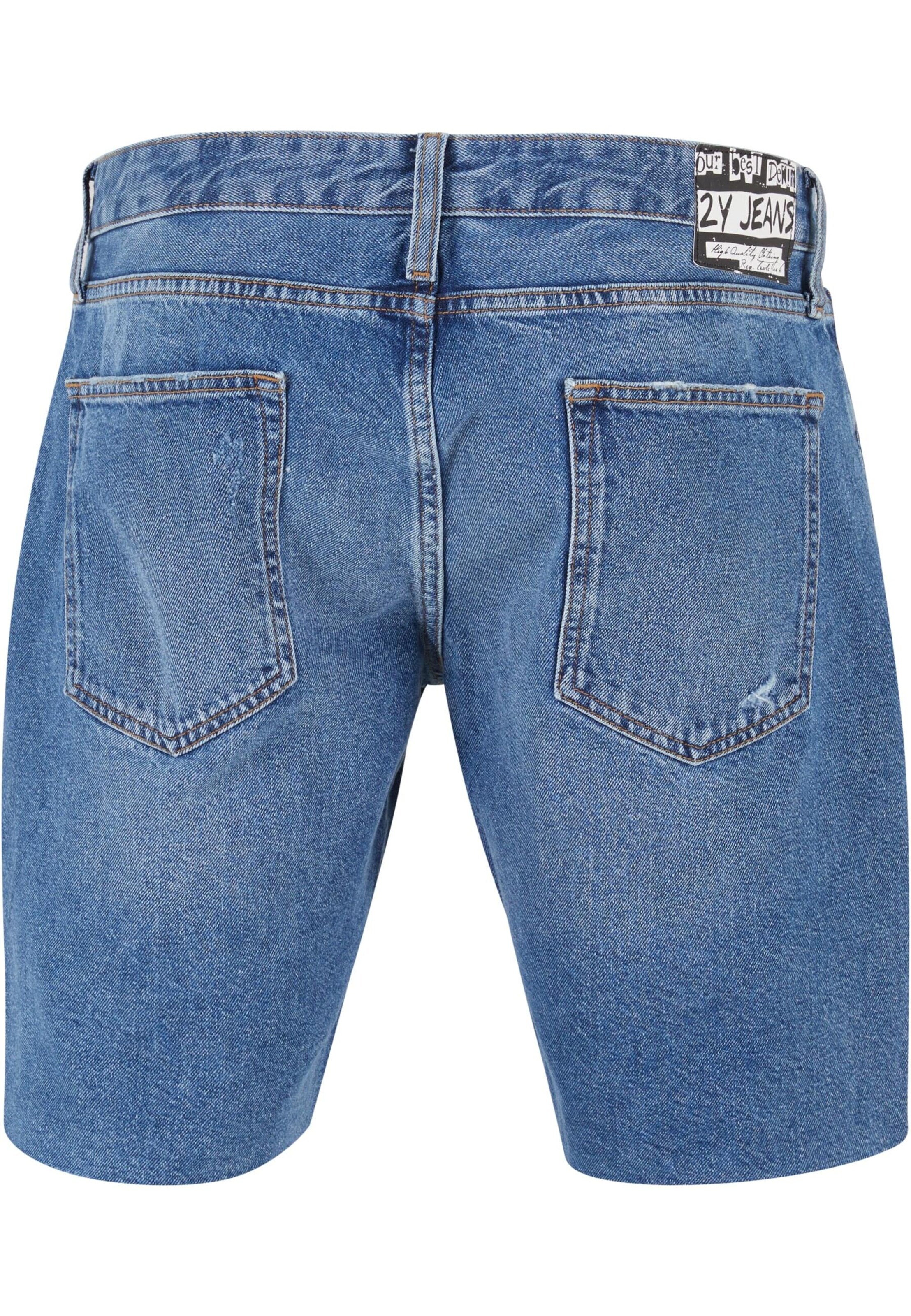 2Y Premium Regular Shorts in Blau