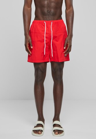 Shorts de bain Urban Classics en rouge : devant