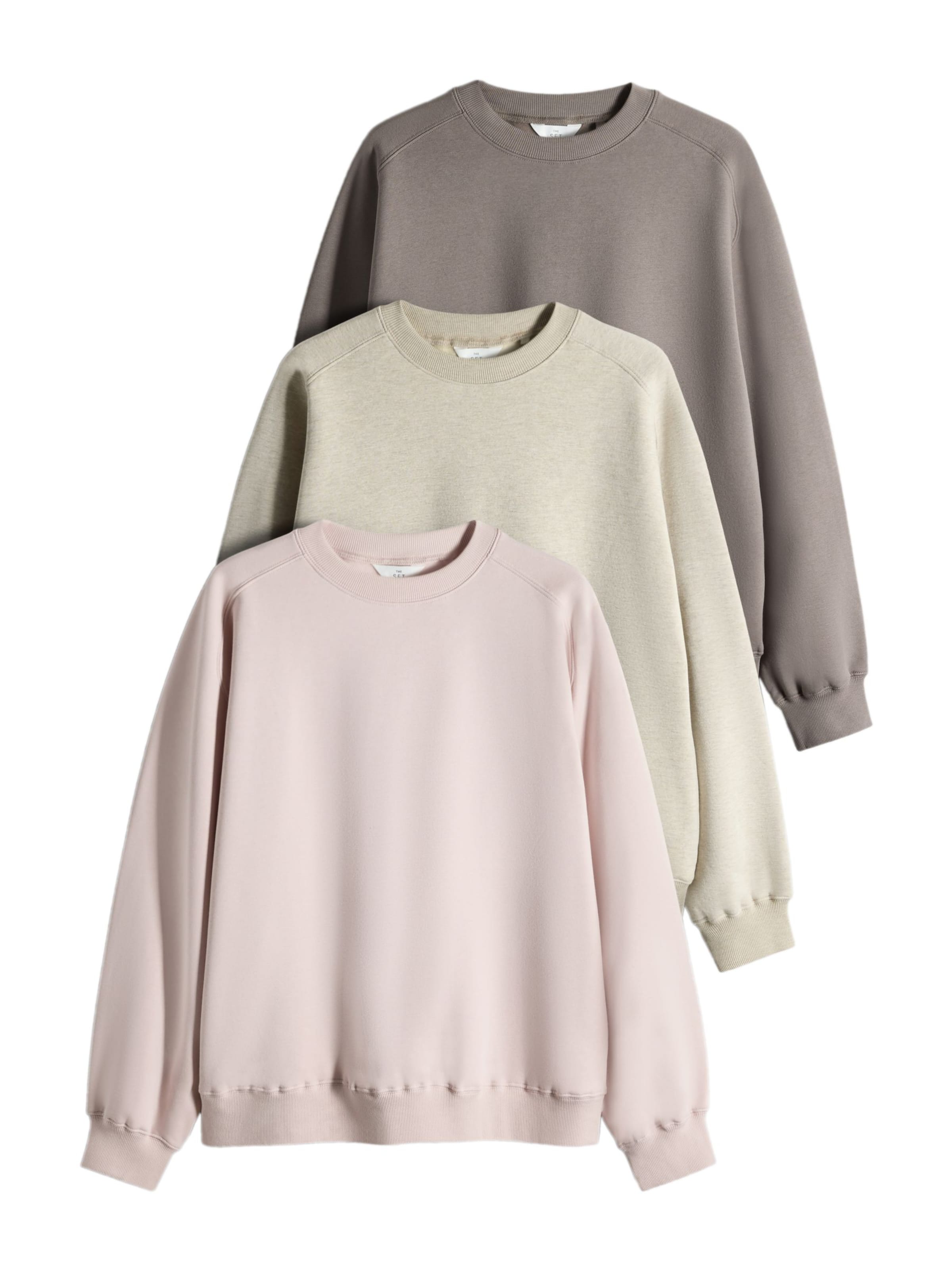 The Set - Sudadera en beige: frente