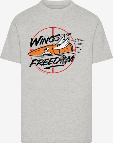 F4NT4STIC Shirt 'Sniper Elite 3 Wings Of Freedom Achievement' in Grey: front