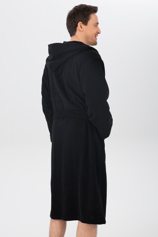 MY HOME Long Bathrobe in Black