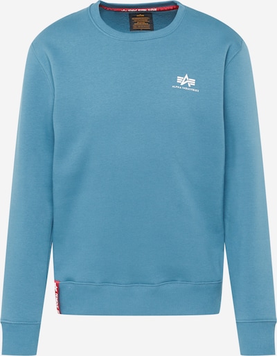 ALPHA INDUSTRIES Sweatshirt in hellblau / weiß, Produktansicht