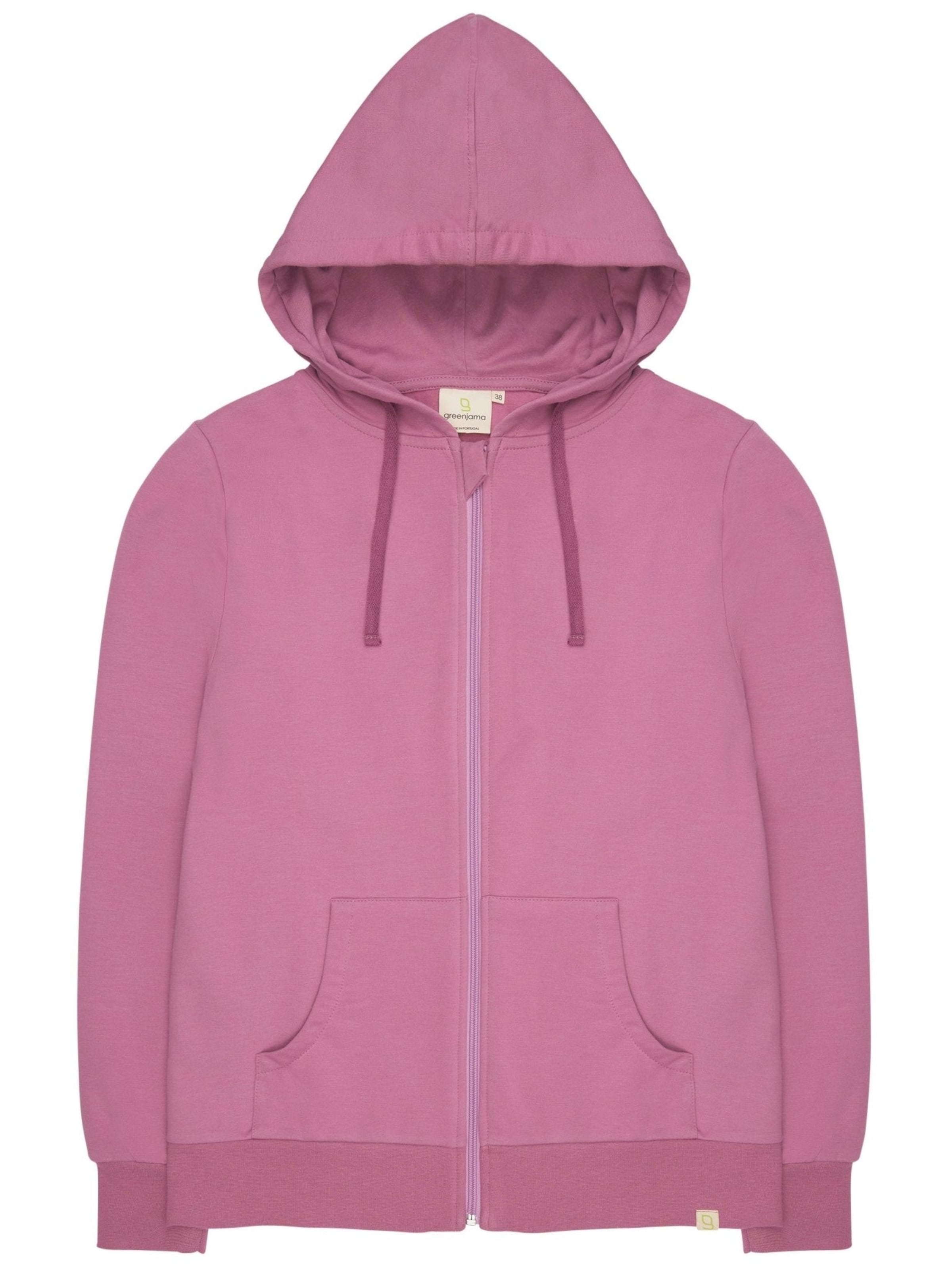 greenjama Zip-Up Hoodie in Purple: front