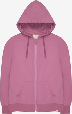 greenjama Zip-Up Hoodie in Purple: front