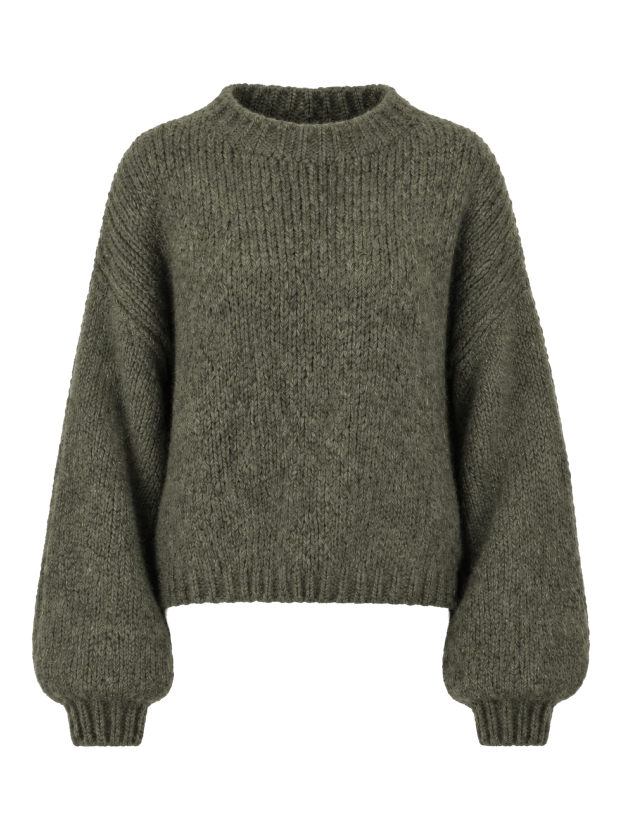 Seasons of April Sweater ' ADELINA ' in Green: front