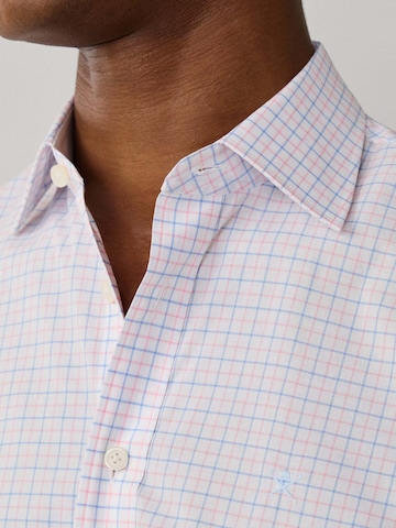 Coupe regular Chemise 'POPLIN TATTERSALL' Hackett London en blanc