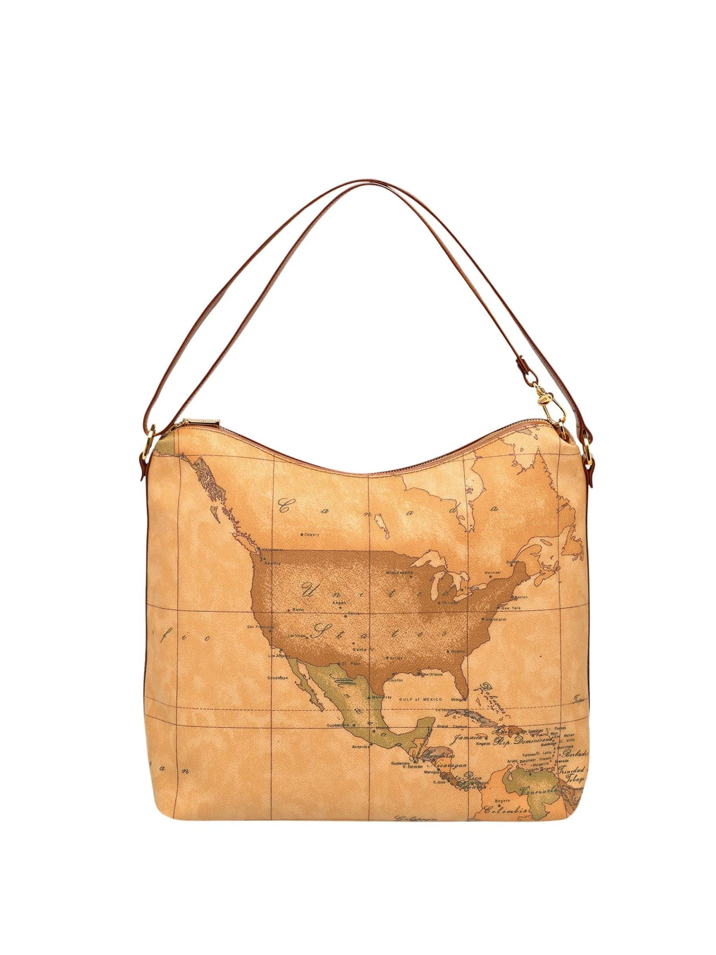 Alviero Martini - Bolso de hombro en marrón: frente
