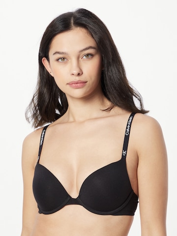 Calvin Klein Underwear Push-up Podprsenka – černá: přední strana