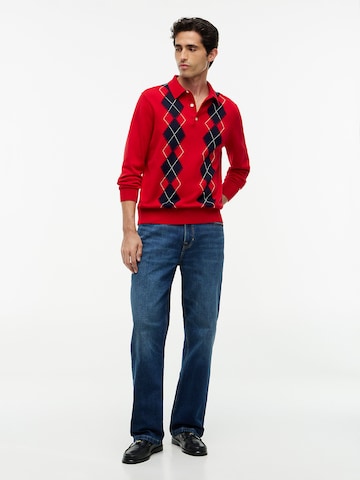 TOMMY HILFIGER Pullover in Rot
