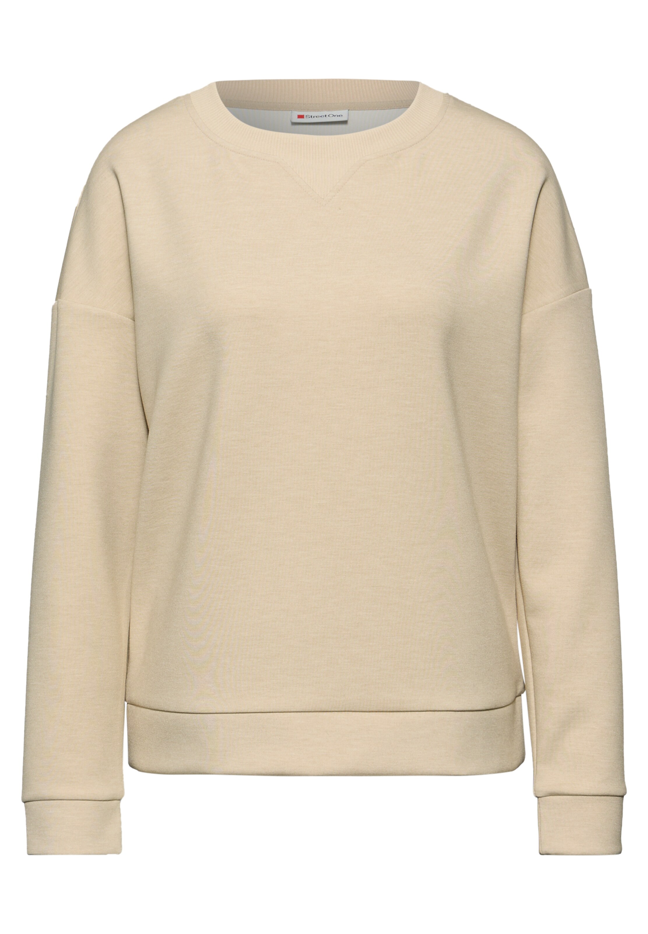 STREET ONE Sweatshirt in Beige: front