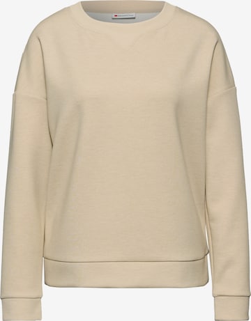 STREET ONE Sweatshirt in Beige: front