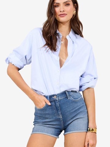 Regular Jeans de la Lipsy pe albastru: față