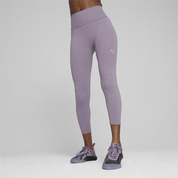 Skinny Pantalon de sport PUMA en violet : devant