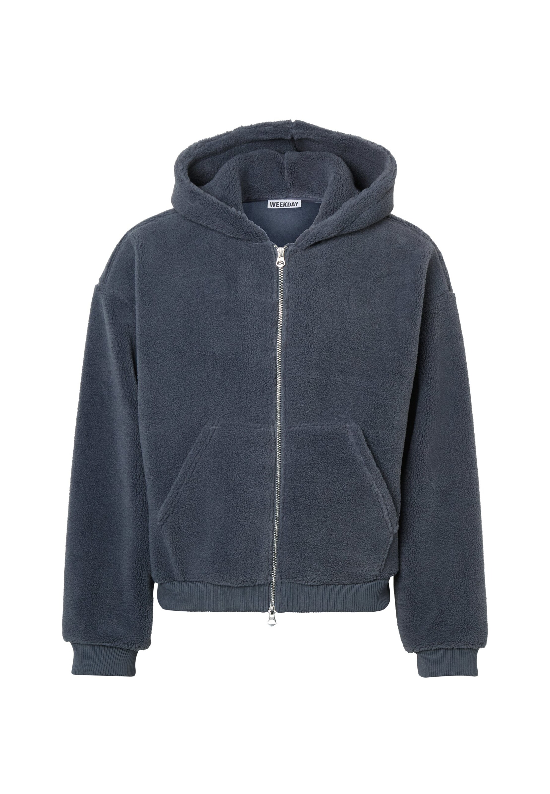 WEEKDAY Fleecejacke 'Garden' in XS in grau, Produktansicht