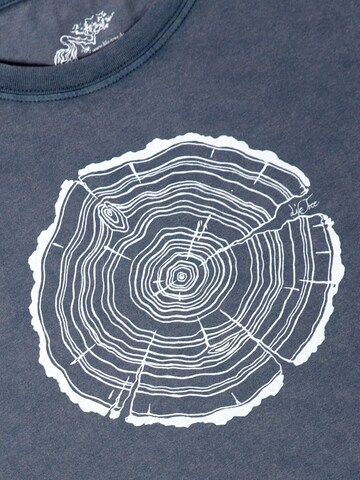Life-Tree Shirt 'Treeslice' in Blue