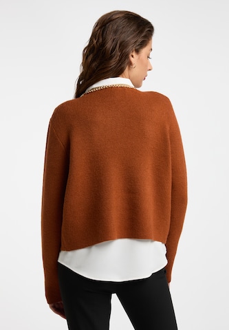 Cardigan 'Tuxe' faina en marron