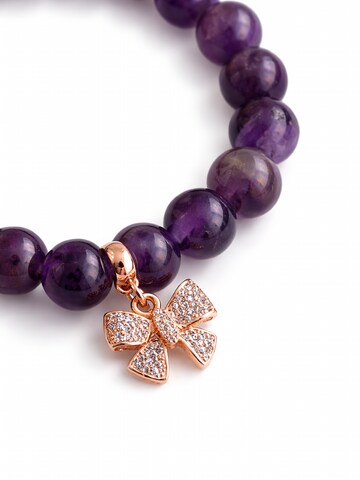Secret Stones Armband 'Harmony Thread' in Lila