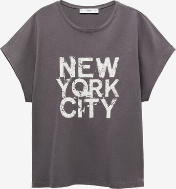 T-shirt 'ILUSTRA' MANGO en gris : devant