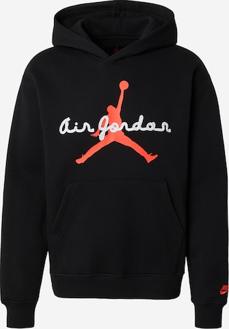 Jordan Bluzka sportowa 'BRK FLC' w kolorze czarny: przód