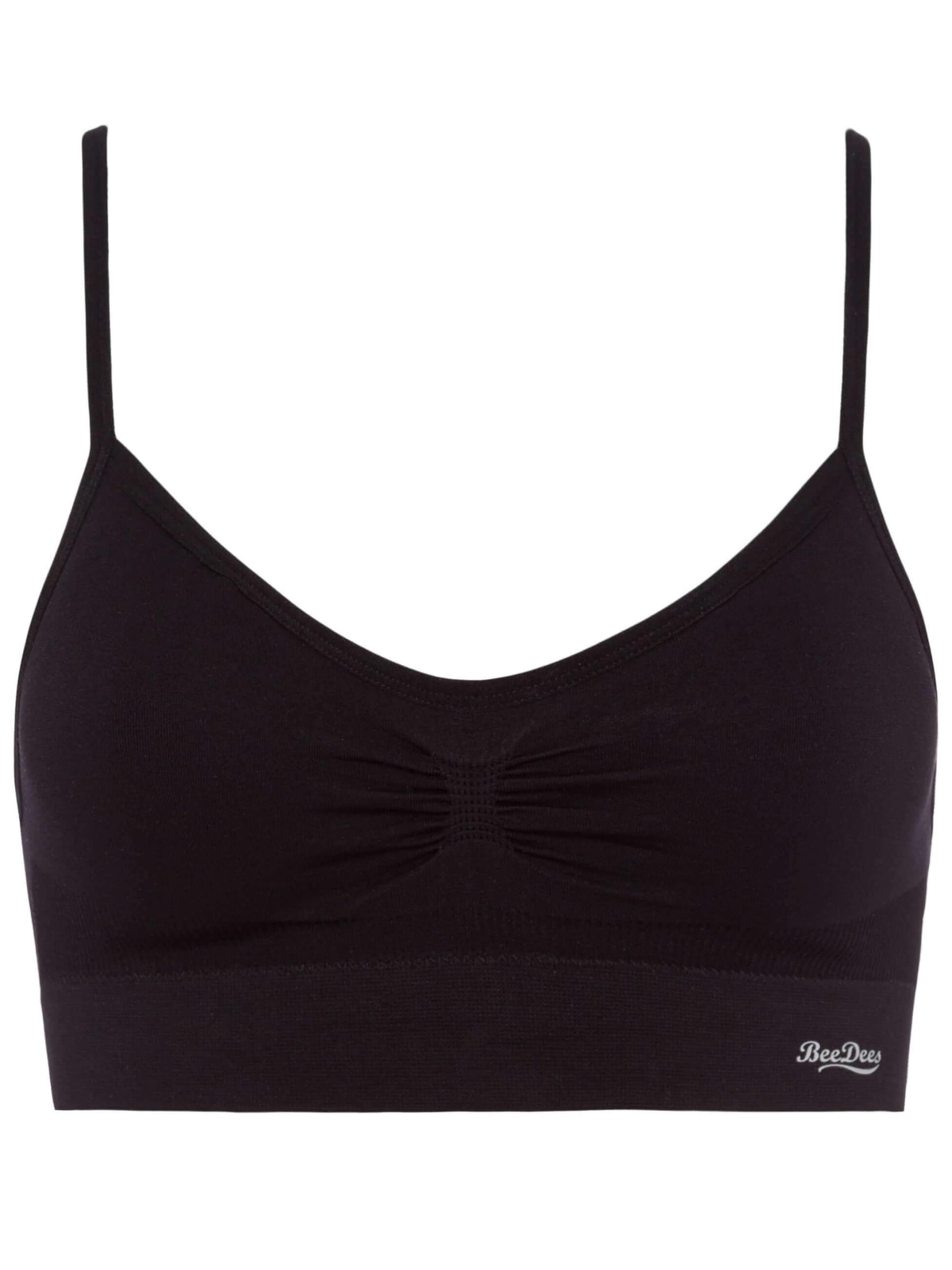 BeeDees Top 'Bustier Comfee Strap Top' in Black: front