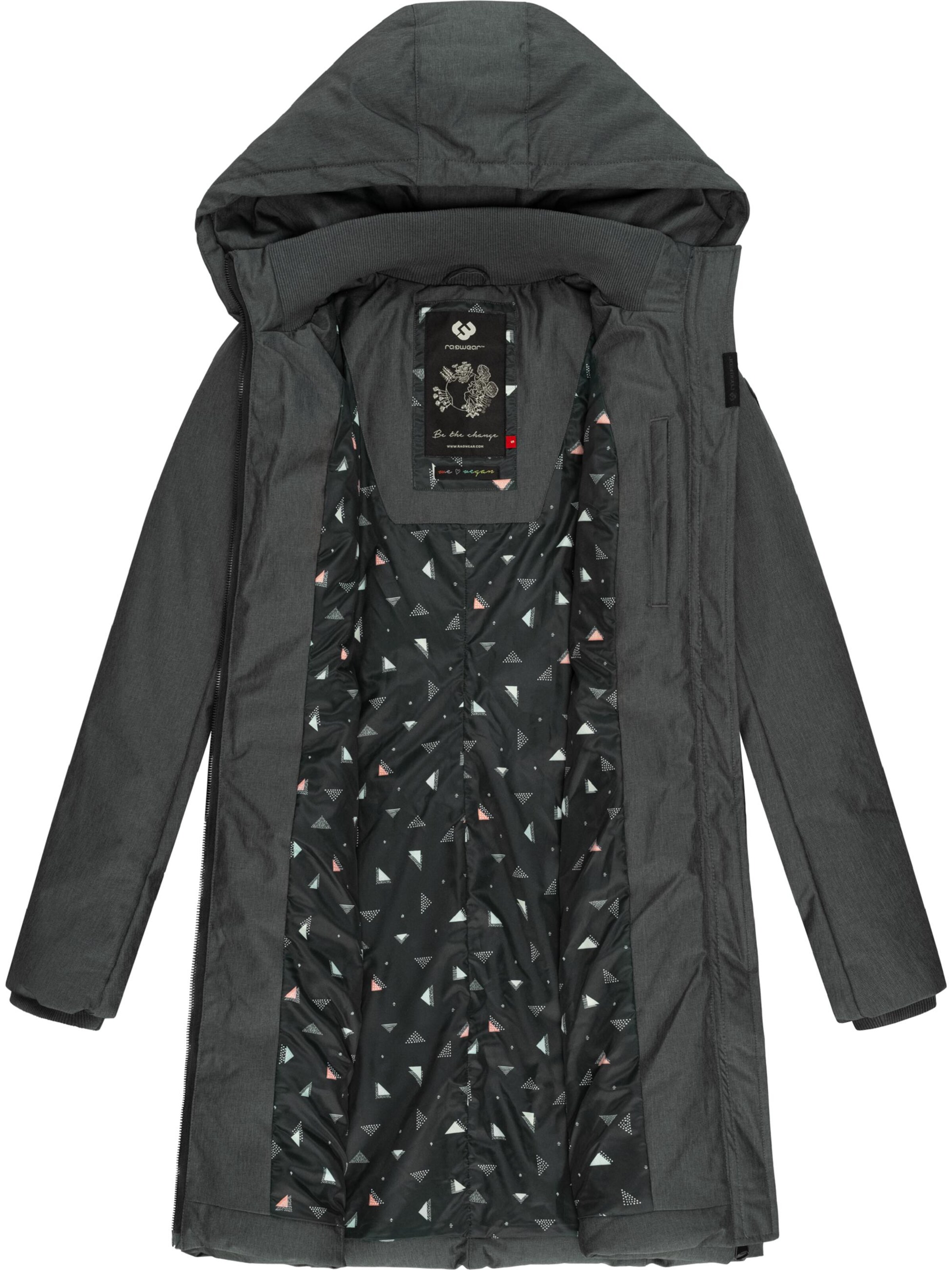 Ragwear Vinterfrakke 'Amarri' i sort