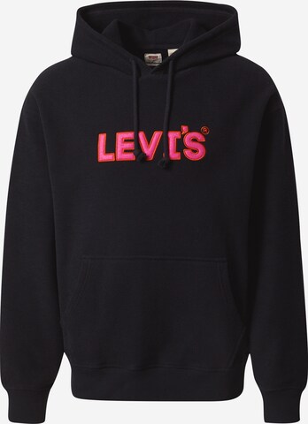 LEVI'S ® Regularny krój Bluzka sportowa 'Relaxed Graphic Hoodie' w kolorze czarny: przód