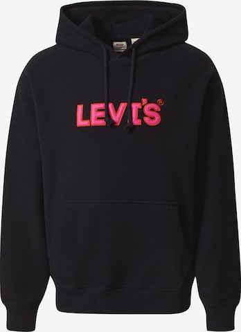 LEVI'S ®Sweater majica 'Relaxed Graphic Hoodie' - crna boja: prednji dio