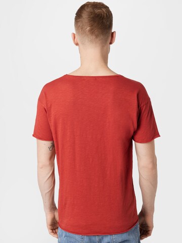 Nudie Jeans Co Shirt 'Roger Slub' in Rood