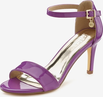 LASCANA Strap Sandals in Purple: front