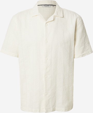 INDICODE JEANSRegular Fit Košulja 'INWaves' - bijela boja: prednji dio