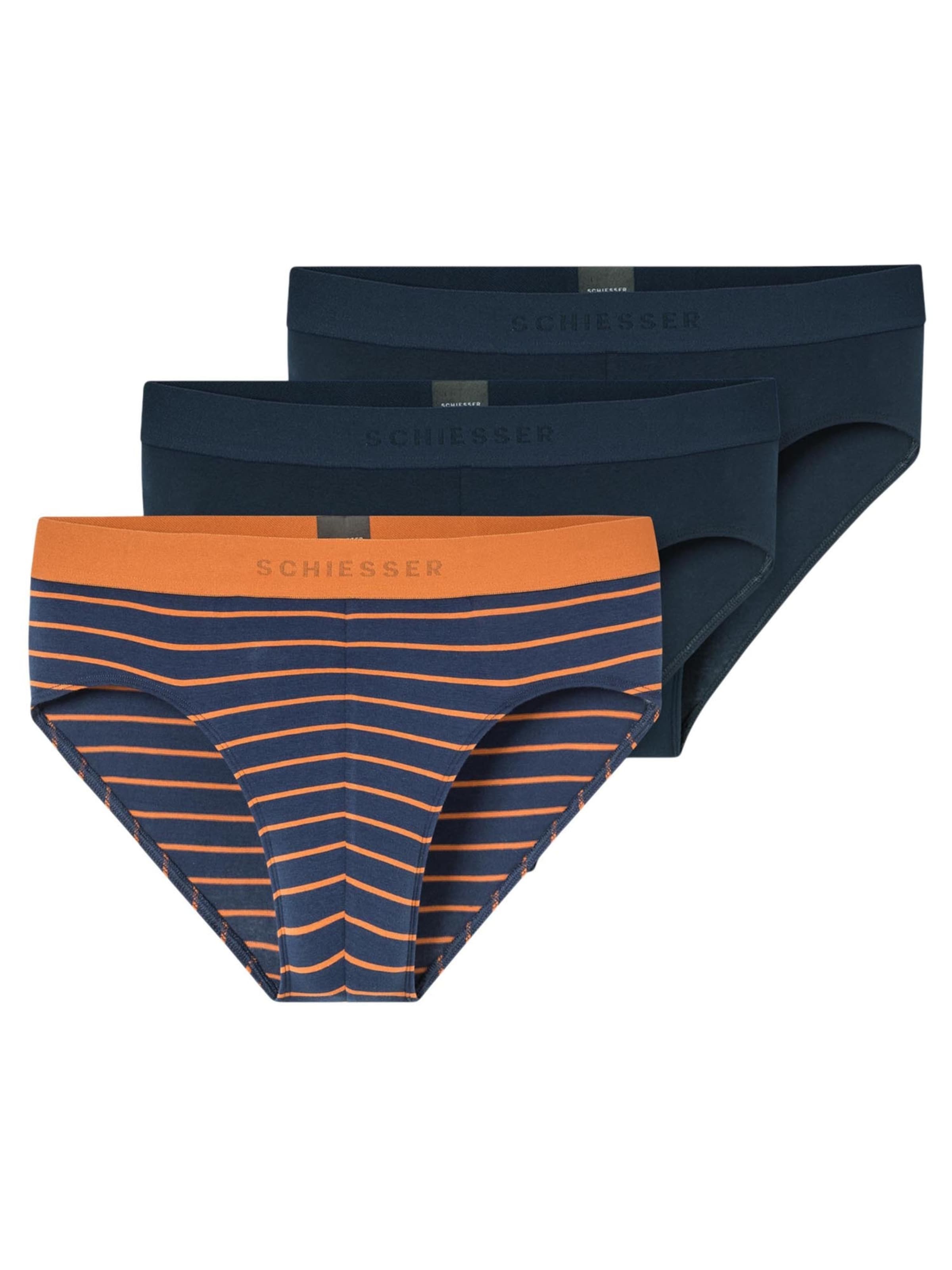 Slip '95/5' SCHIESSER en bleu : devant