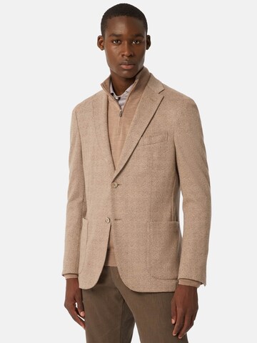 Boggi Milano Regular fit Suit Jacket 'Jersey' in Beige: front