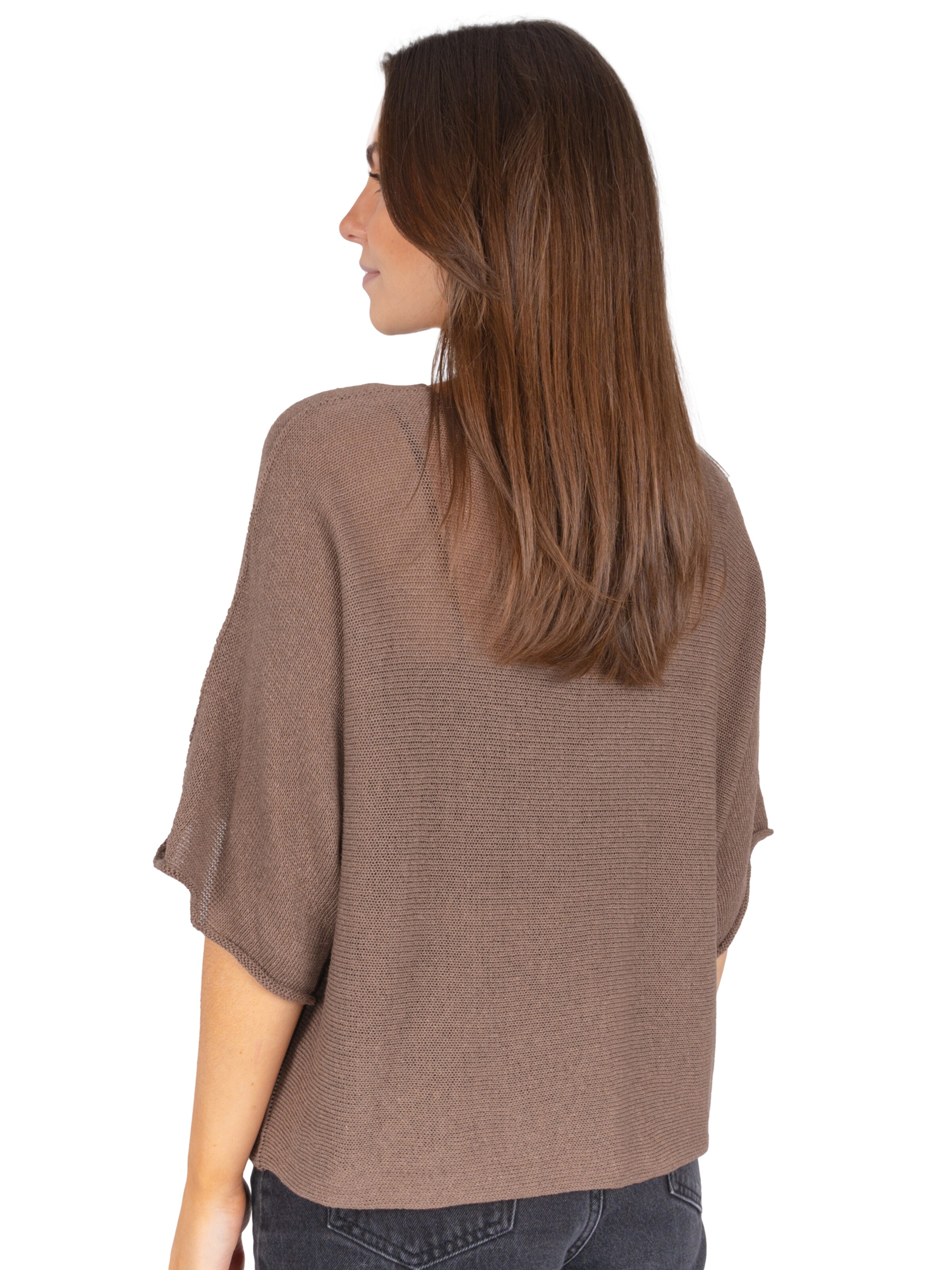 Seasons of April Trui 'Fleur' in Bruin