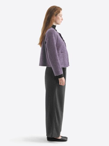 TorWeit Strickjacke 'Wool-Blend Coat Short'‌‌‌‌‌‌‌‌‌ in Lila