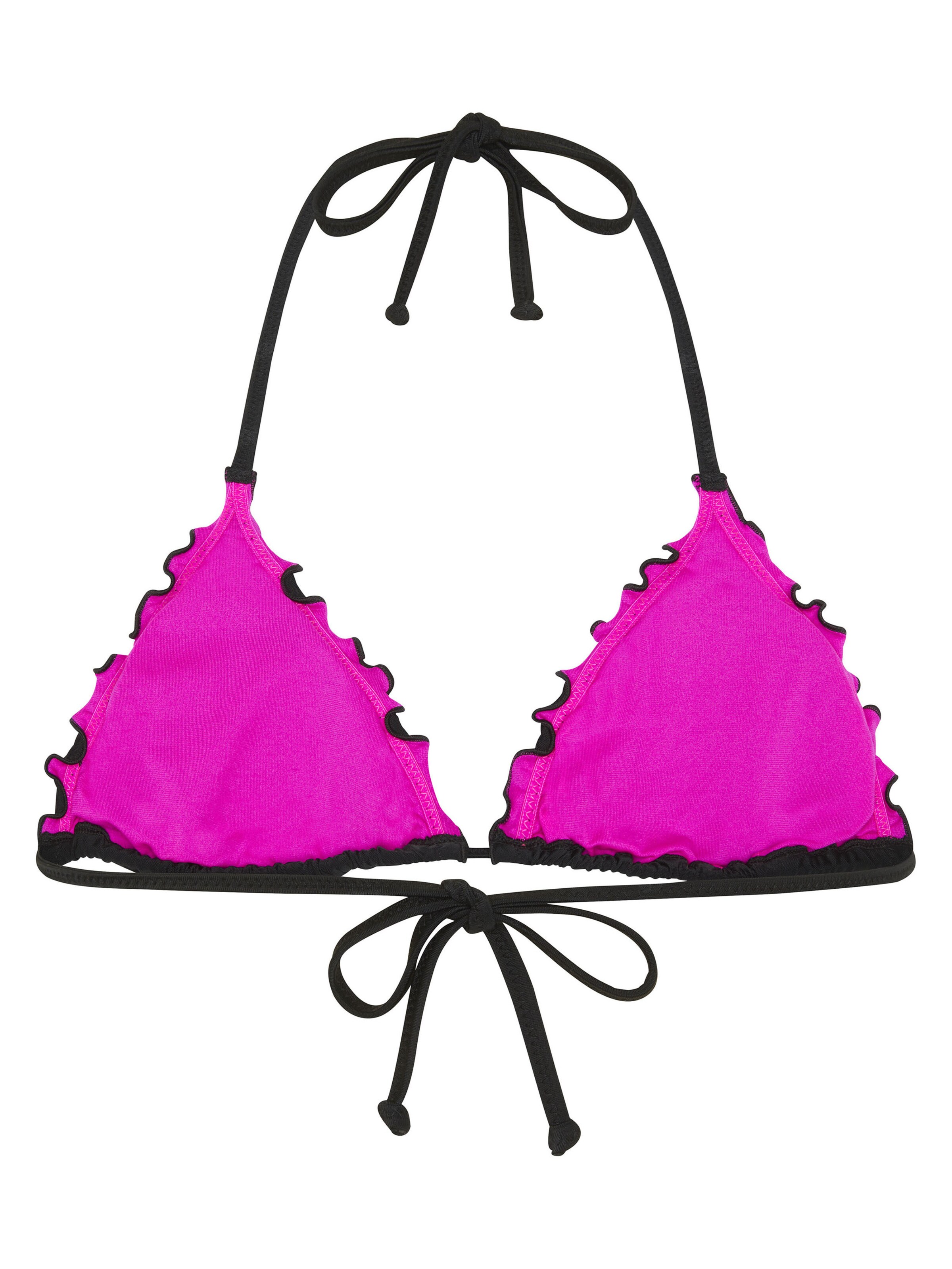 CHIEMSEE Triangel Bikinitop in Schwarz