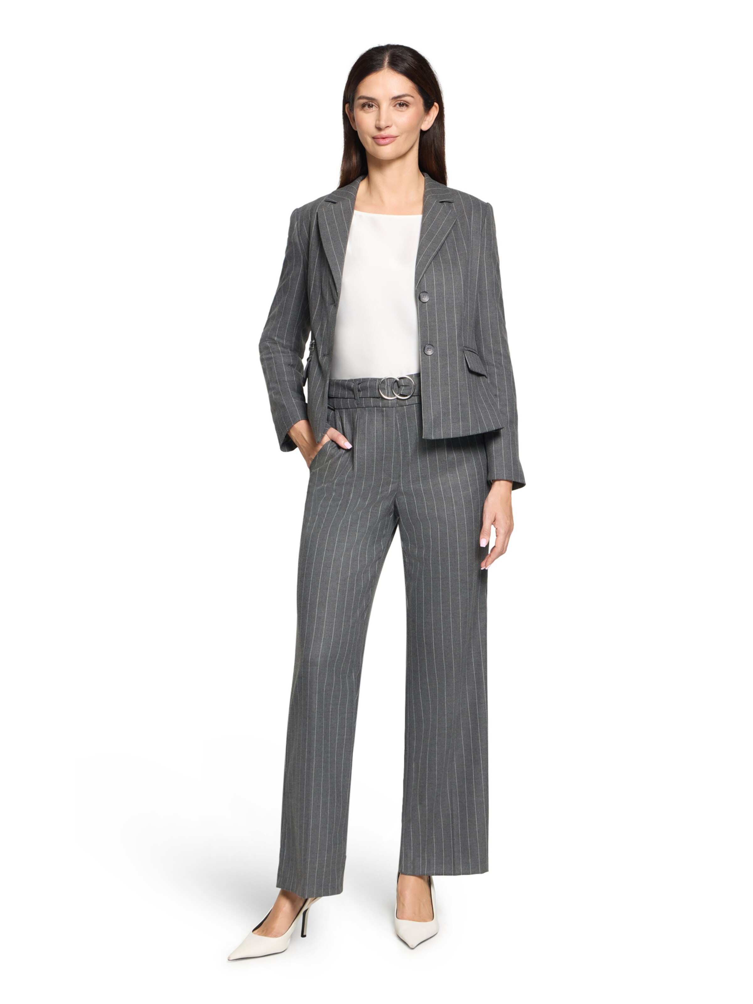 Loosefit Pantalon Betty Barclay en gris : devant