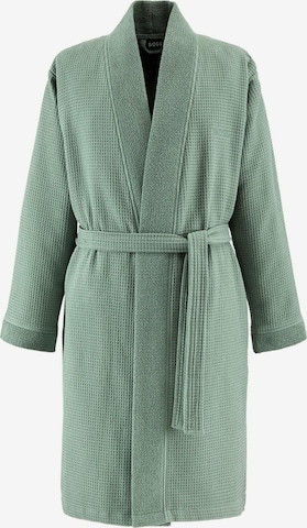 BOSS Home Long Bathrobe 'ONSEN' in Green: front