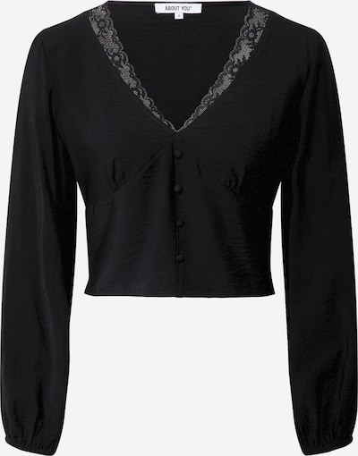 Bluză 'Mette Blouse' ABOUT YOU pe negru, Vizualizare produs