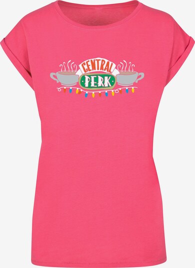 ABSOLUTE CULT T-shirt 'Friends - Central Perk Christmas Lights' en roseau / pitaya / rouge clair / blanc, Vue avec produit