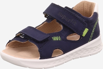 SUPERFIT - Zapatos abiertos 'LAGOON' en azul: frente