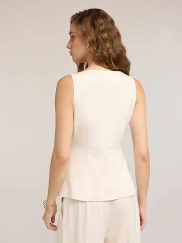 Gilet de costume MOTIVI en blanc