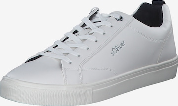 Baskets basses '13632﻿' s.Oliver en blanc : devant