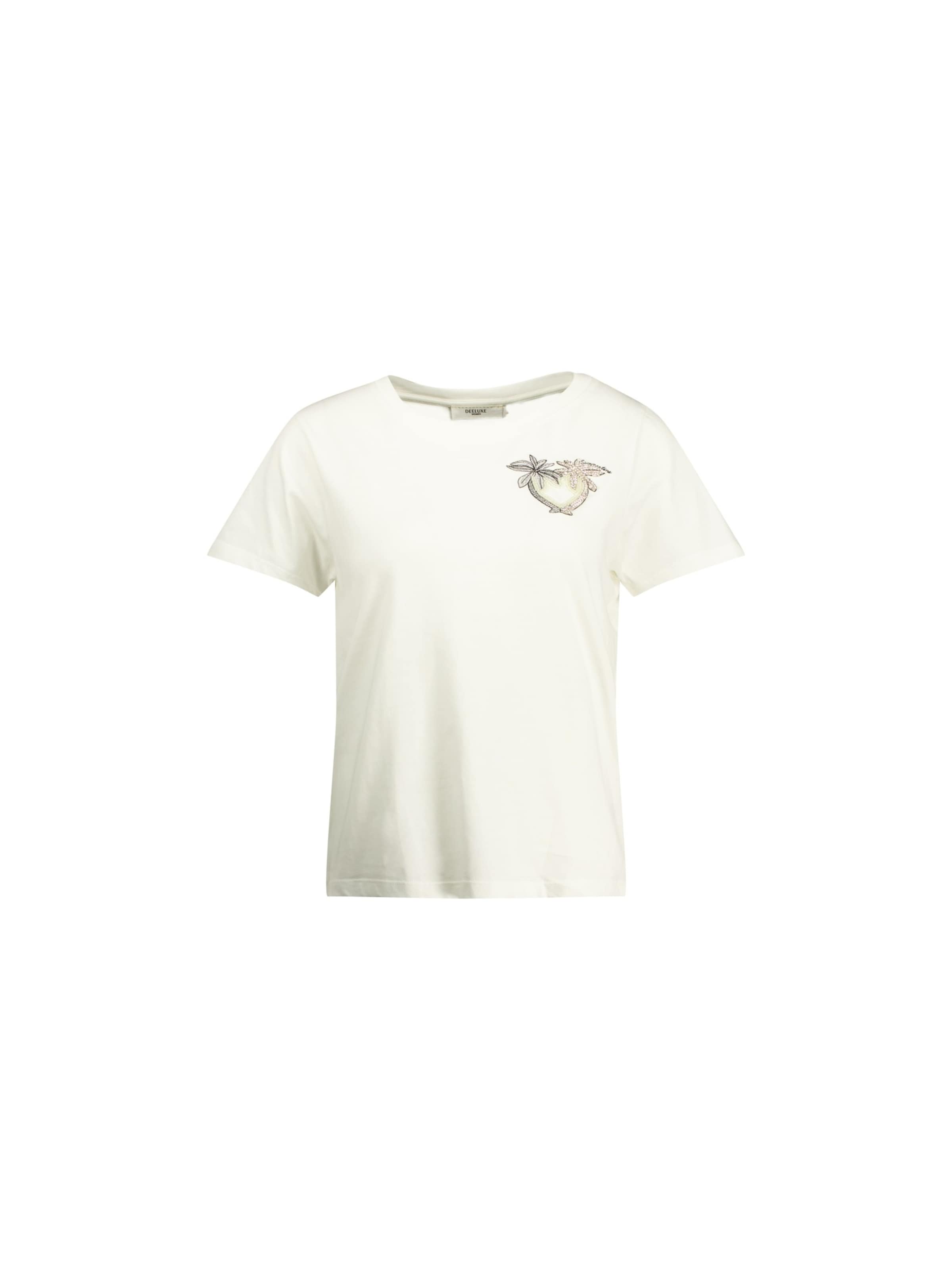T-shirt 'PALMY' Deeluxe en blanc : devant