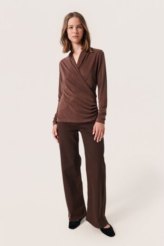 SOAKED IN LUXURY Blouse 'Columbine' in Brown