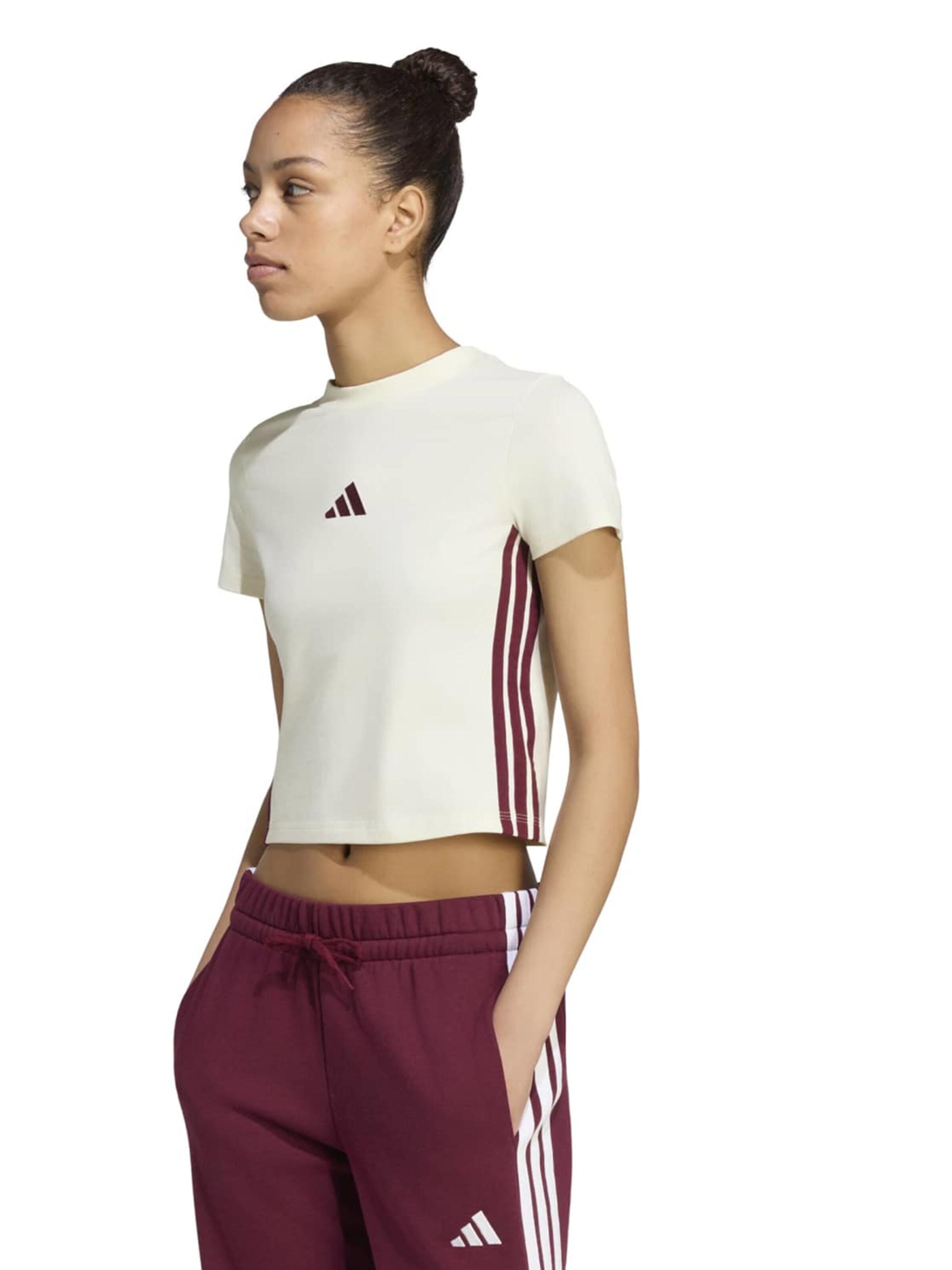 ADIDAS SPORTSWEAR Majica 'W 3S SJ BABY T' | bež barva