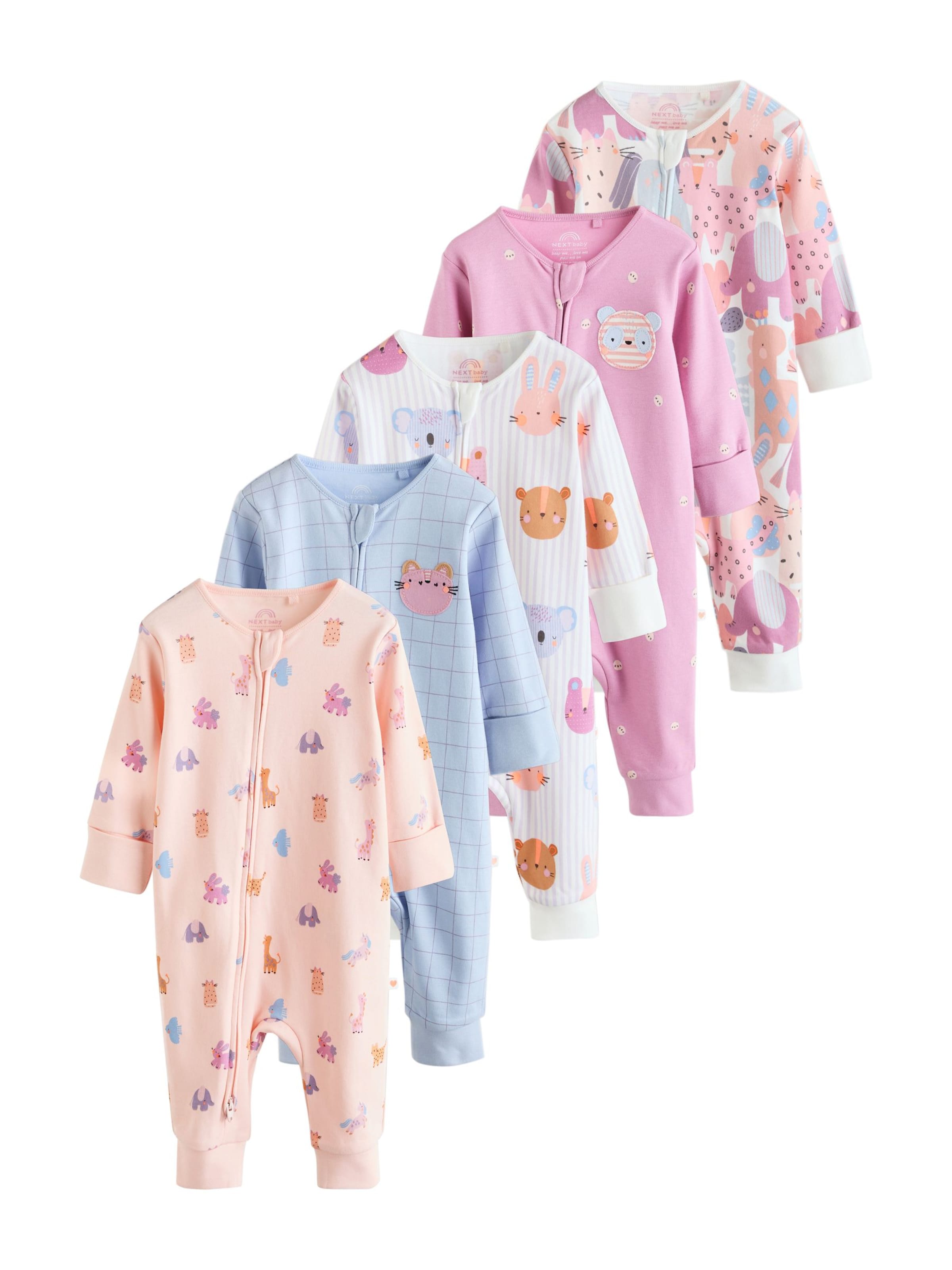 Next Pižama | modra barva: sprednja stran