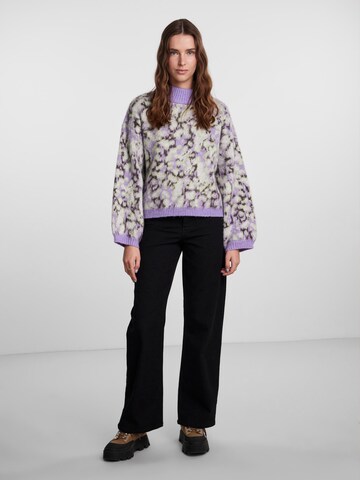 PIECES Sweater 'JOELLA' in Purple