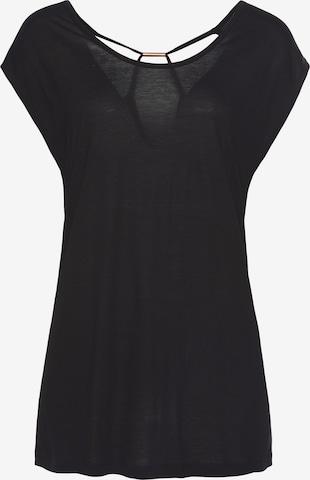 LASCANA Shirt in Schwarz: predná strana