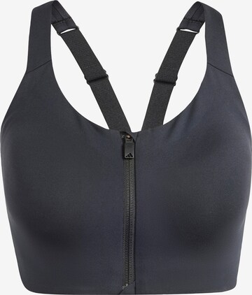 Bustieră Sutien sport 'Impact Luxe' de la ADIDAS PERFORMANCE pe negru: față