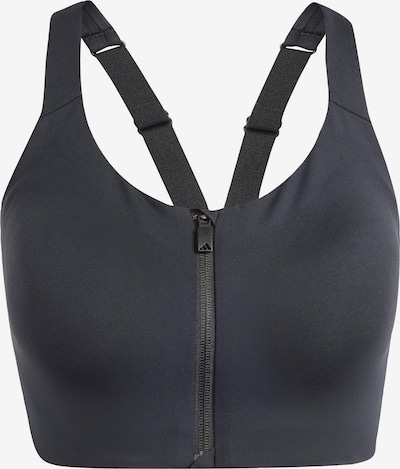 ADIDAS PERFORMANCE Sports bra 'Tlrd Impact Luxe High-Support Zip' in Black, Item view